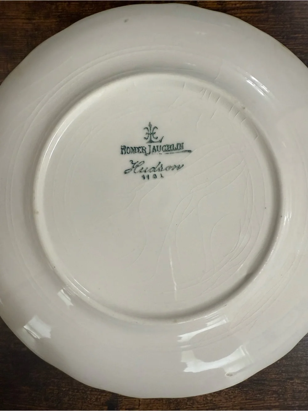 Homer Laughlin Vintage Floral White Dessert Plates in style Hudson - Set of 3